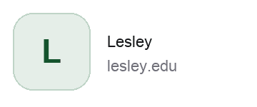 Lesley logo